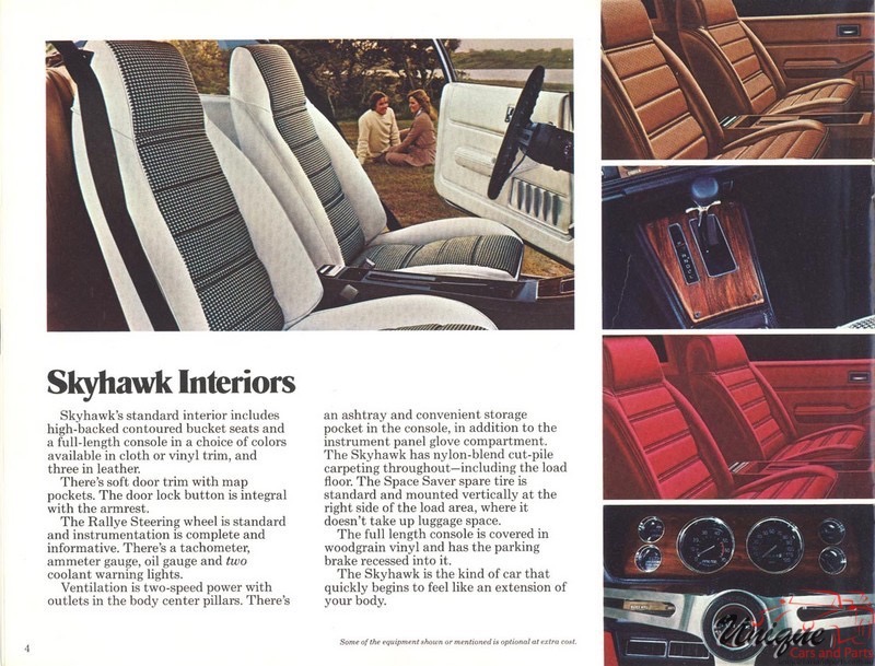 1975 Buick Skyhawk Brochure Page 1